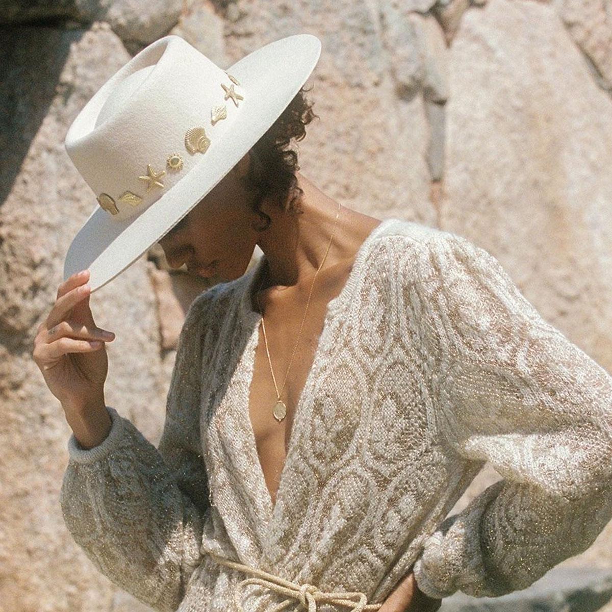 Lack of Color | Seaside Wool Felt Boater Hat | 124313 | lsftwo | IVORY