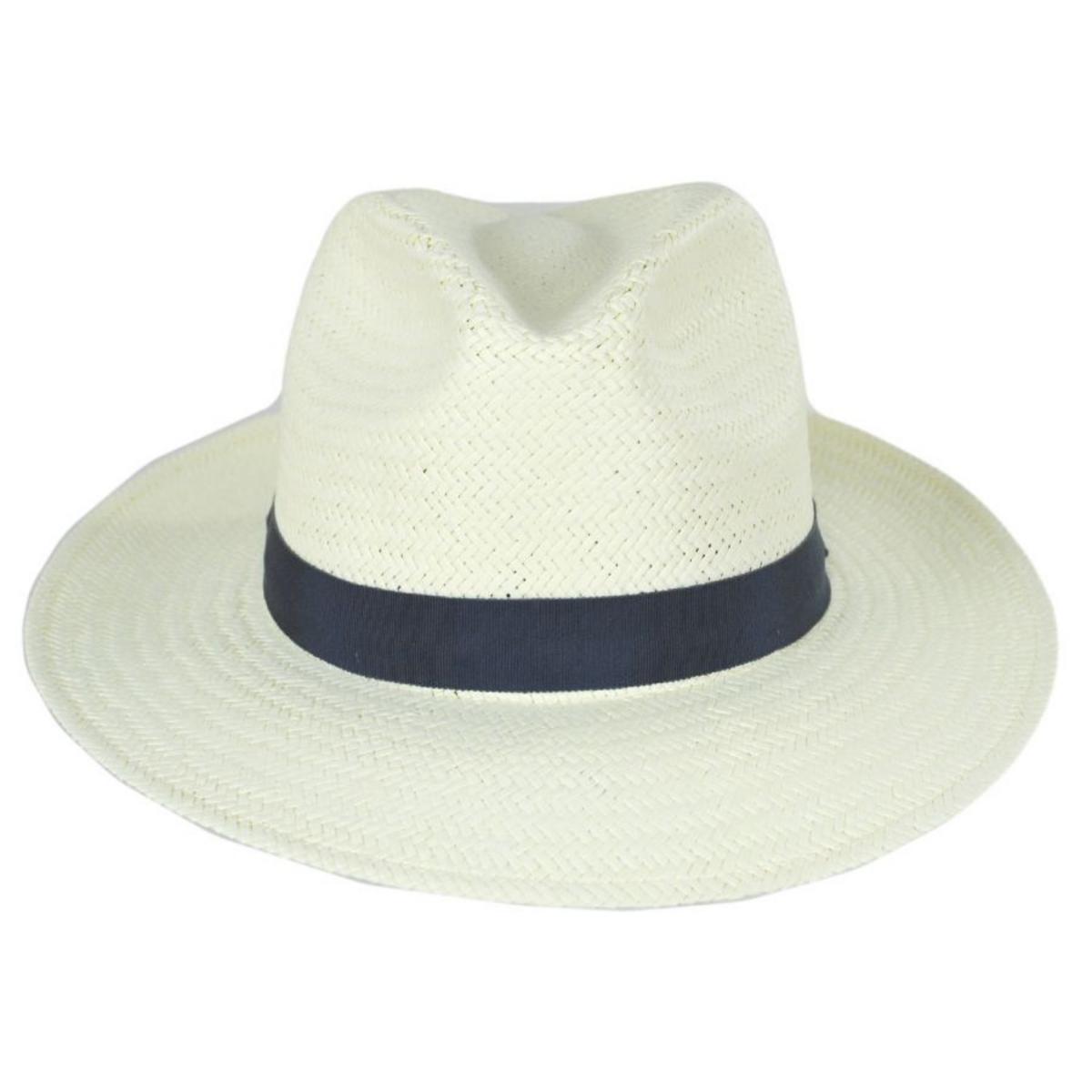 Bailey 1922 | Rothney Raindura Straw Fedora Hat | 127873 | front | IVORY
