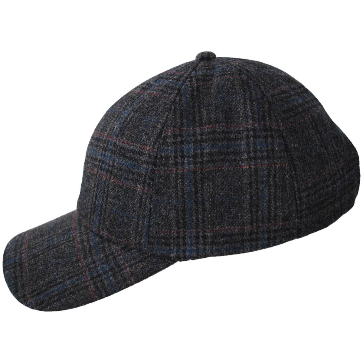 Kangol | Plaid Earflaps Strapback Baseball Cap | 201196 | profile | BLACK MULTI
