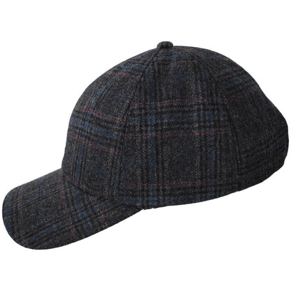 Kangol | Plaid Earflaps Strapback Baseball Cap | 201196 | profile | BLACK MULTI