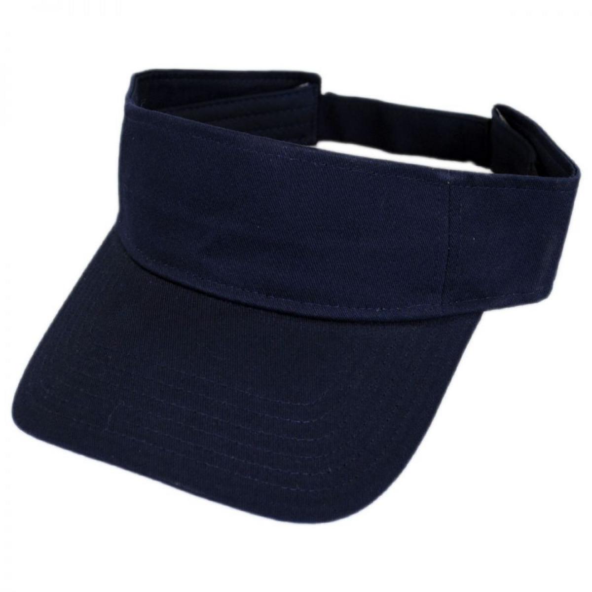 Otto | Cotton Twill Sport Visor | 195850 | lead | NAVY BLUE