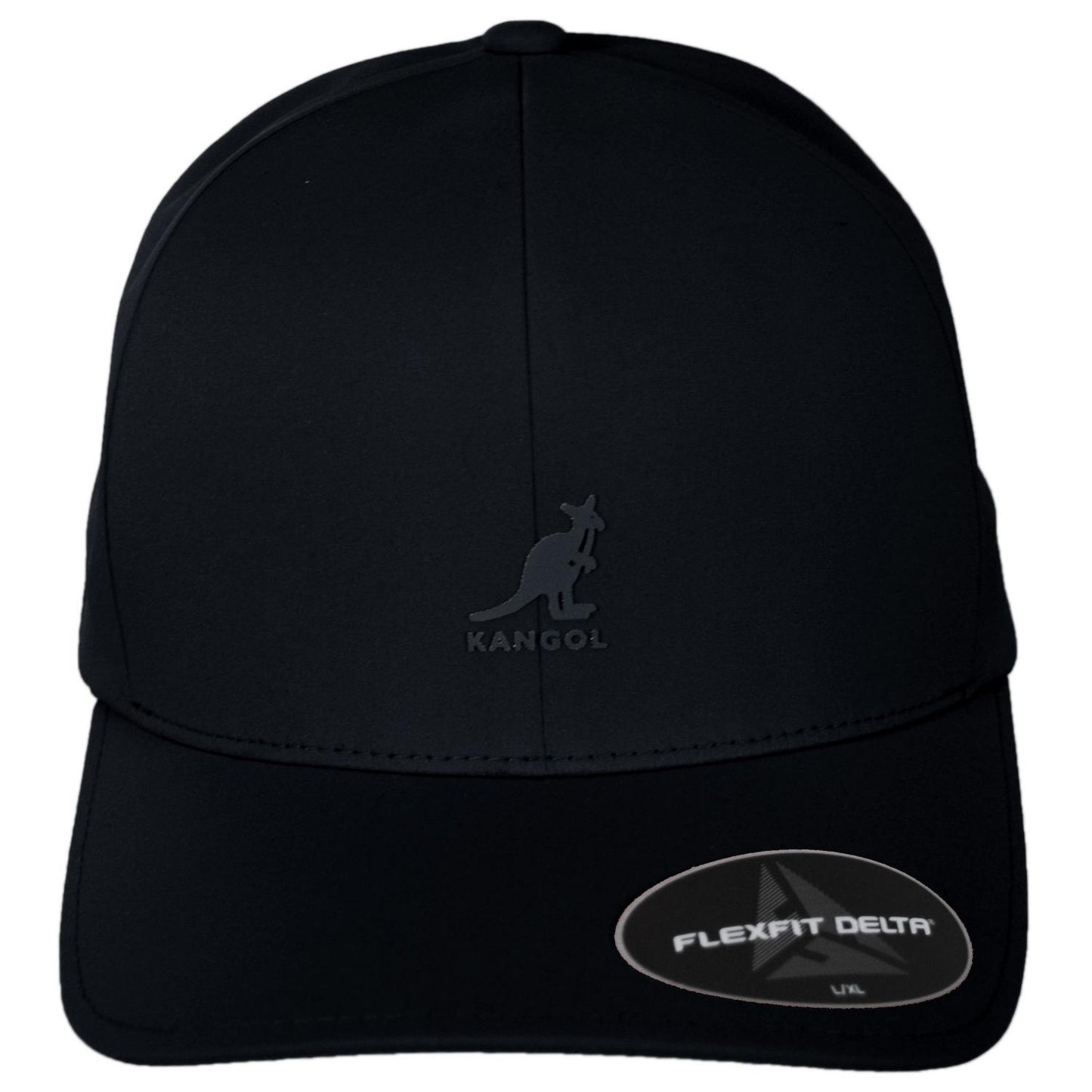 Kangol | Flexfit Delta Tech Fitted Baseball Cap | 201189 | front | BLACK