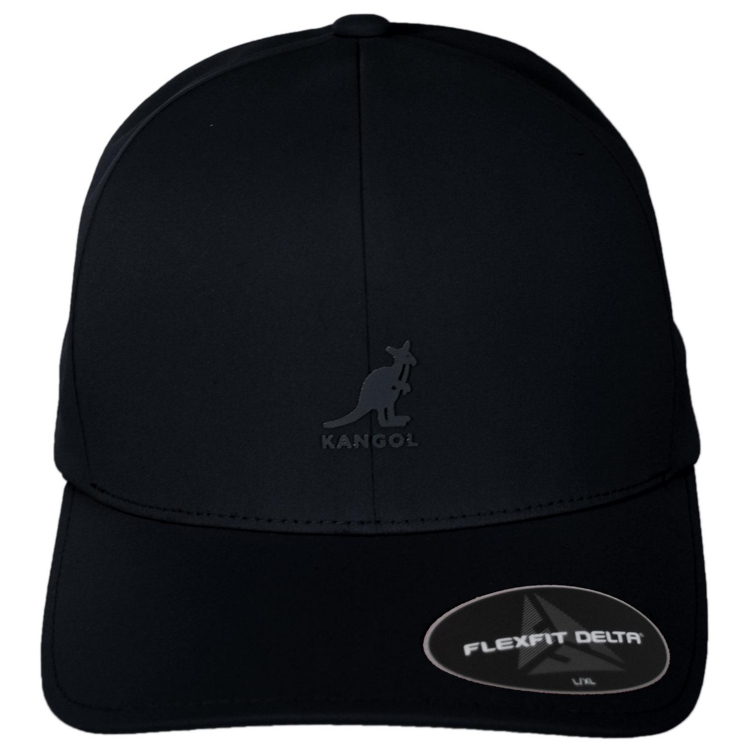 Kangol | Flexfit Delta Tech Fitted Baseball Cap | 201189 | front | BLACK