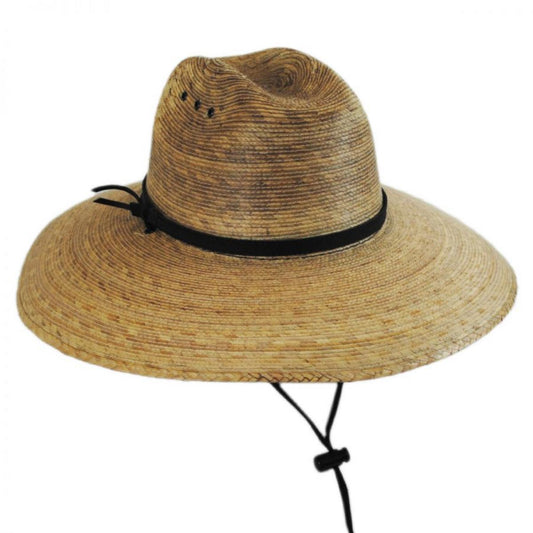 Jeanne Simmons | Palm Leaf Straw Lifeguard Hat | 101710 | lead | DARK NATURAL