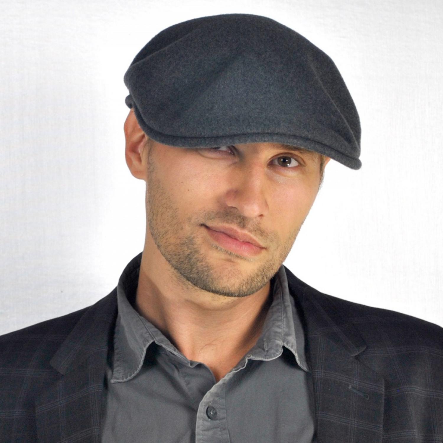 Kangol | Wool 504 Ivy Cap | 160800 | front | DARK FLANNEL