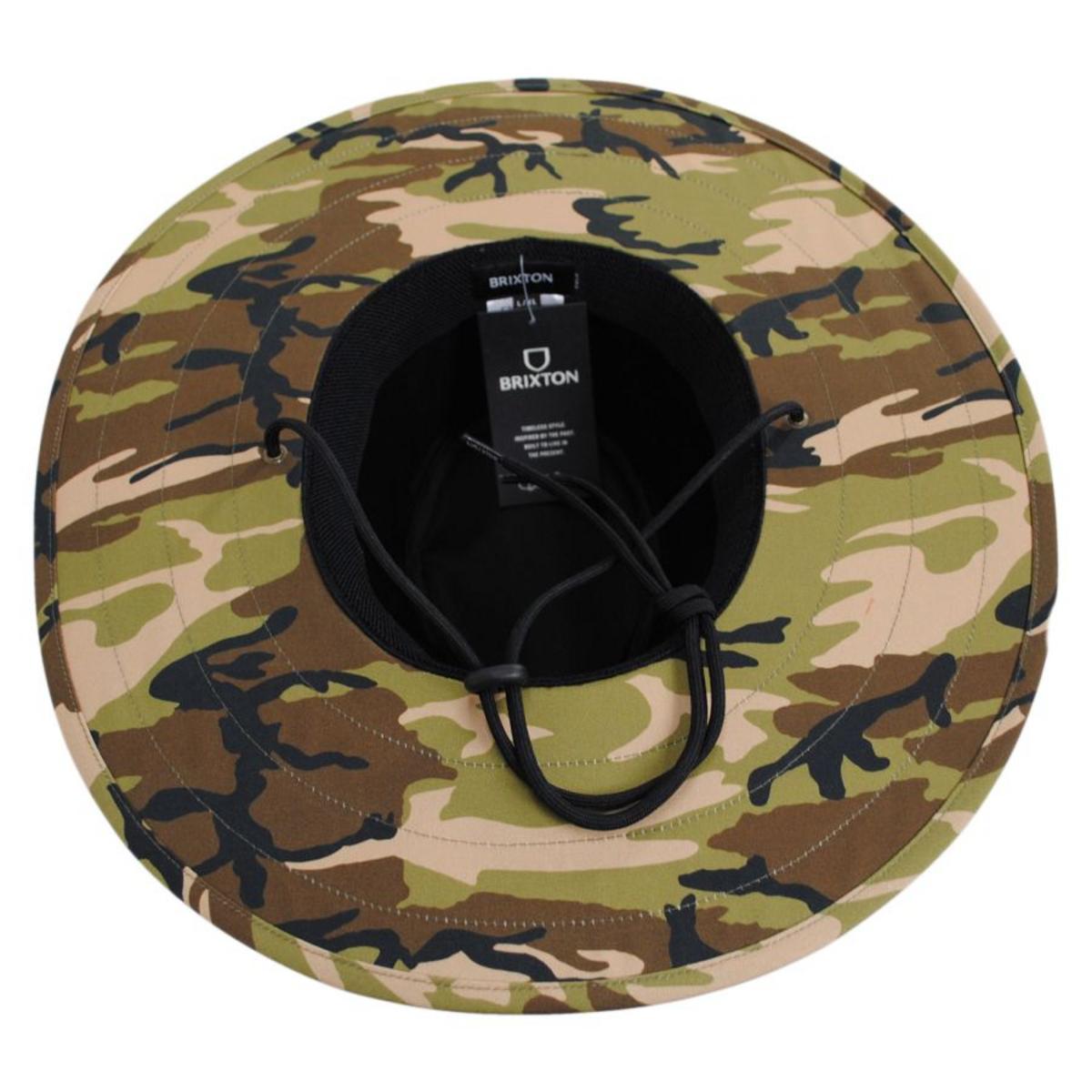 BRIXTON HATS | Field Cotton Aussie Sun Hat | 402613 | under | CAMOUFLAGE
