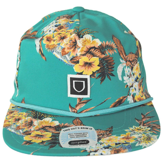 BRIXTON HATS | Beta Water MP Snapback Baseball Cap | 201898 | front | GREEN HAZE