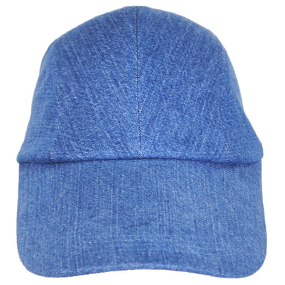 Village Hat Shop | VHS Long Bill Adjustable Baseball Cap | 222440 | front | DENIM