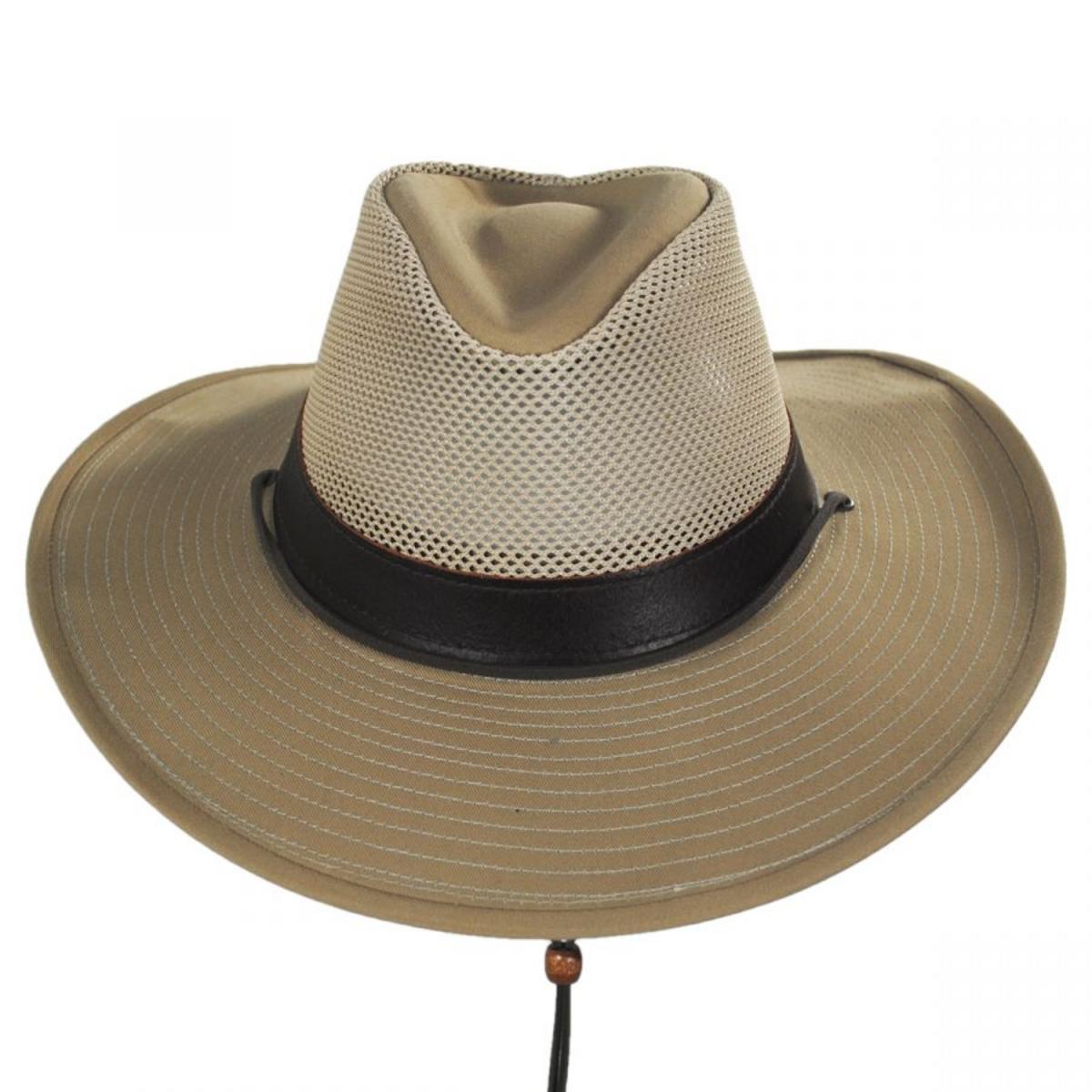 Henschel | Trailblazer Mesh Hiker Outback Hat | 140382 | front | KHAKI