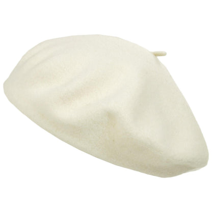 Village Hat Shop | Wool Fashion Beret | 152500 | lead | WINTER WHITE