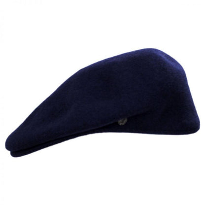 Jaxon Hats | Genuine Wool Ivy Cap | 168201 | profile | NAVY BLUE