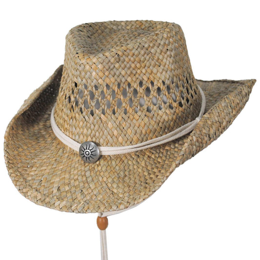 Scala | Kid's Bull Seagrass Straw Western Hat | 505019 | lead | NATURAL