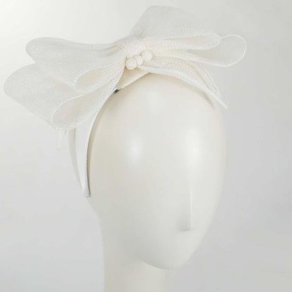 Kathy Jeanne | Mignonne Sinamay Straw Fascinator Hat | 122436 | profile | IVORY