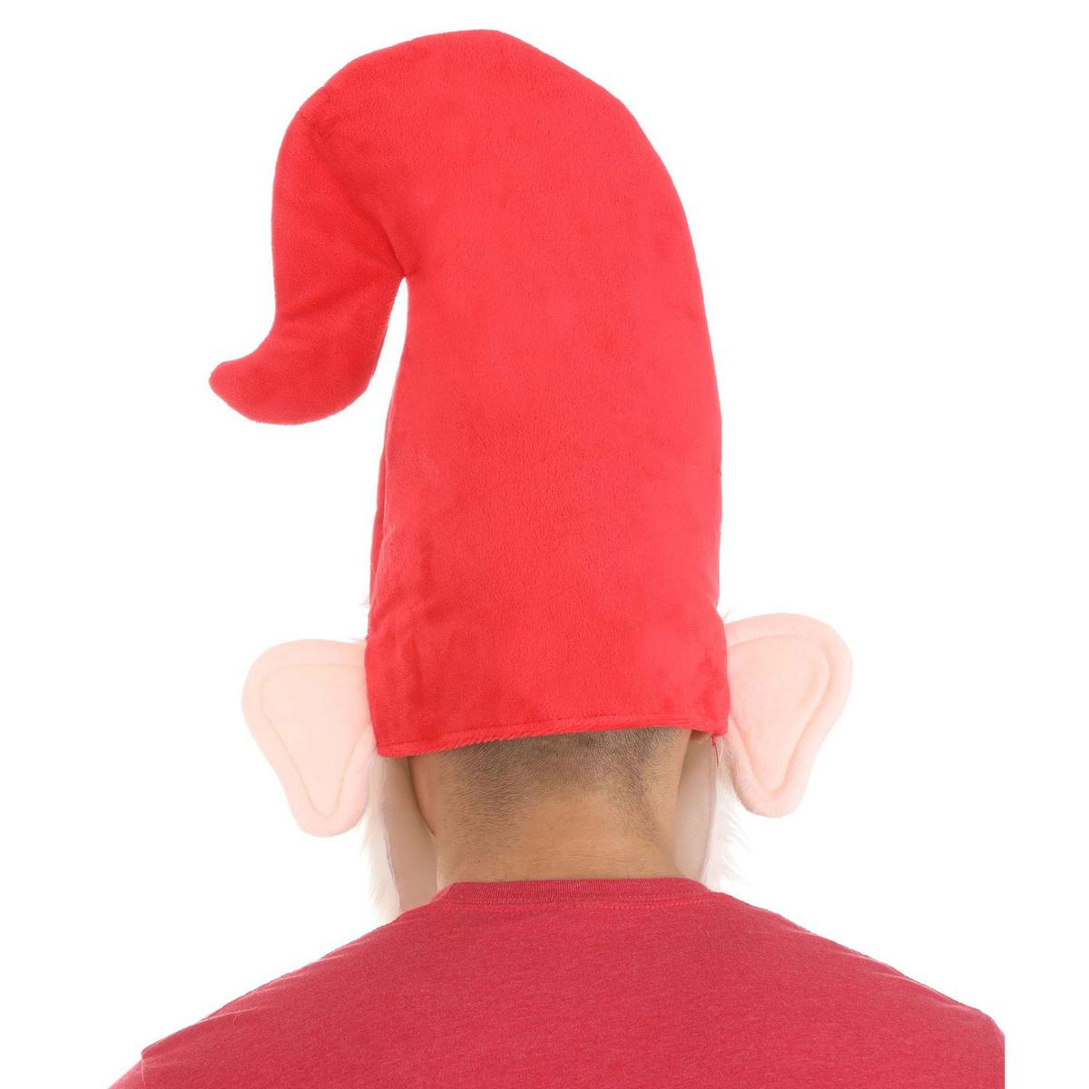 Elope | Oversized Gnome Hat with Beard | 190557 | profile | RED/WHITE