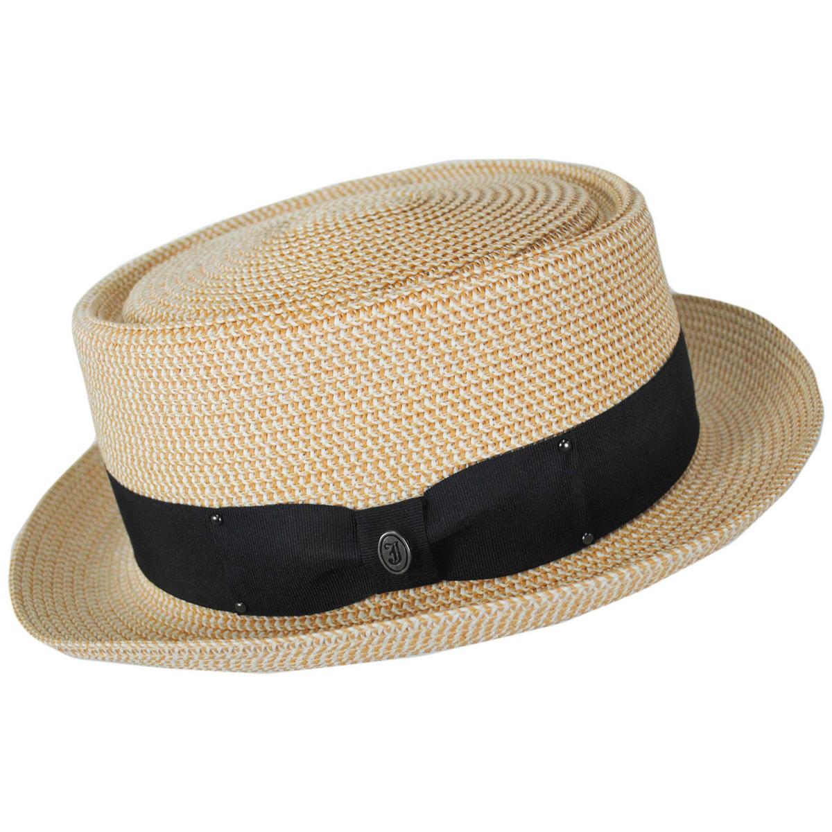 Jaxon Hats | Toyo Straw Braid Pork Pie Hat | 128501 | profile | TAN
