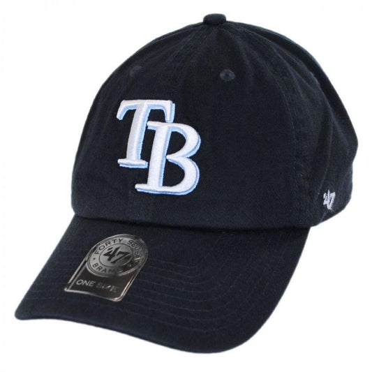 47 Brand | Tampa Bay Rays MLB Clean Up Strapback Baseball Cap Dad Hat | 203271 | lead | NAVY