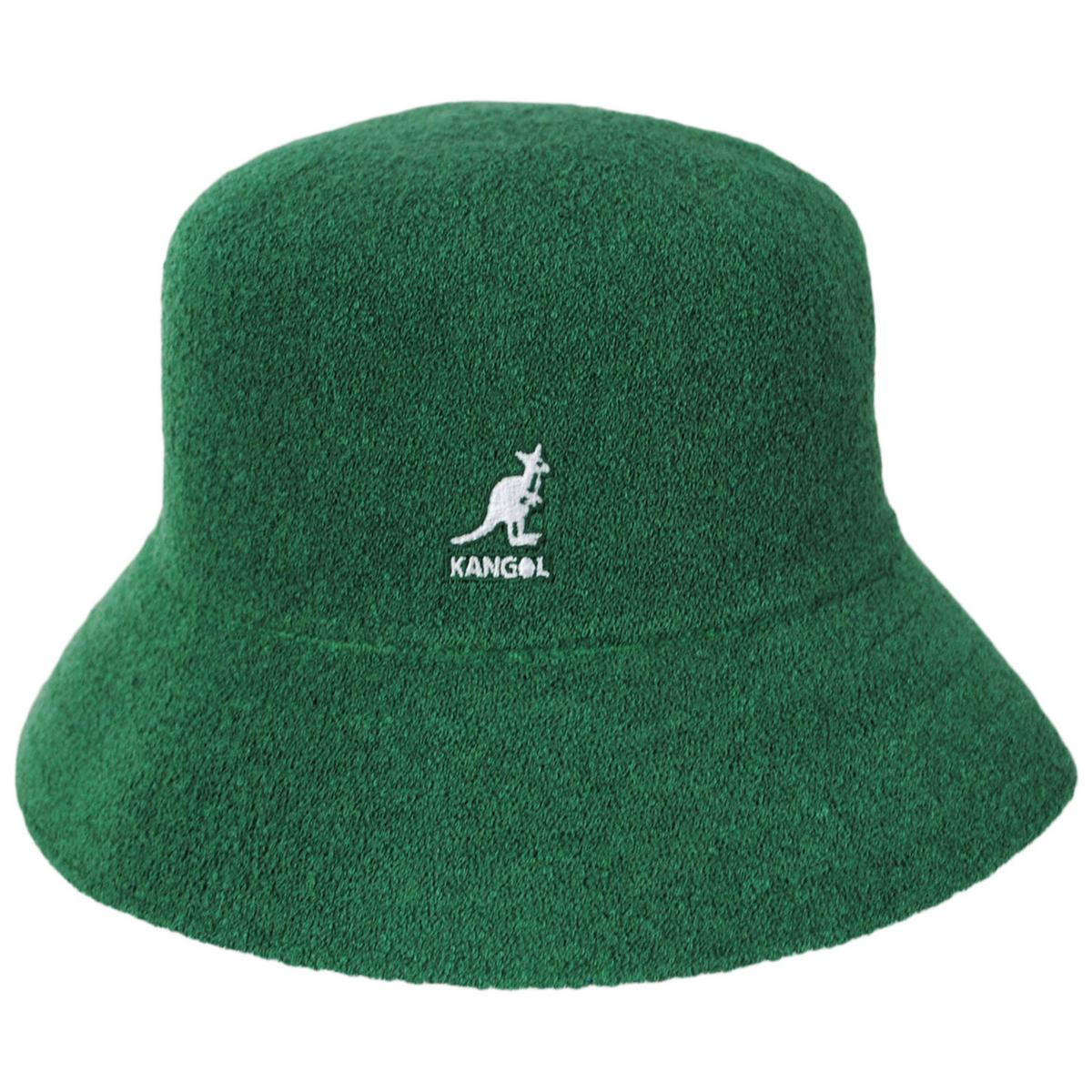 Kangol | Bermuda Bucket Hat - Turf Green | 185716TG | front | TURF GREEN