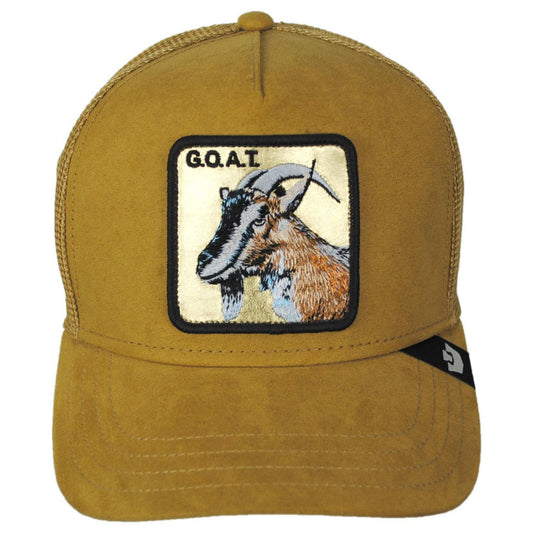 Goorin Bros | Golden Goat Mesh Trucker Snapback Baseball Cap | 200785 | front | AMBER