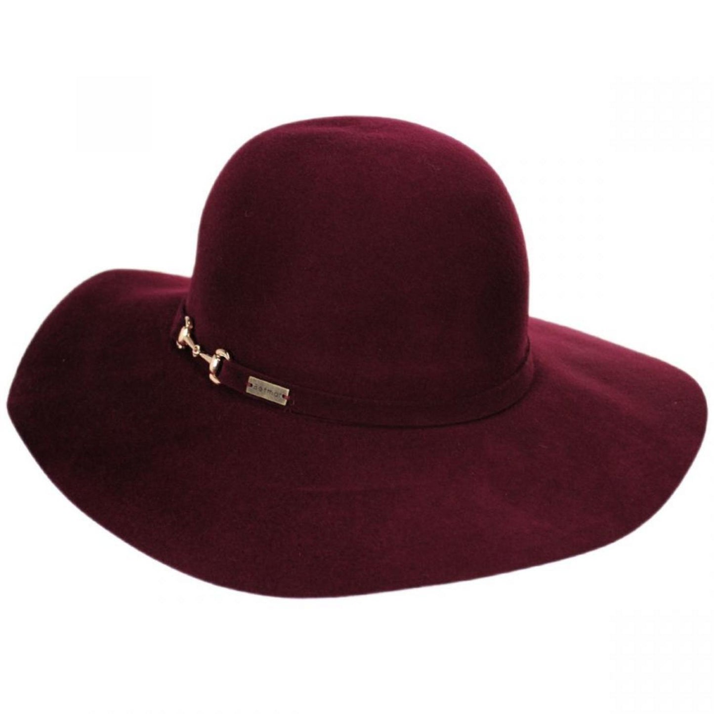 Betmar | Hannah Wool LiteFelt Floppy Hat | 123197 | lead | DARK PLUM