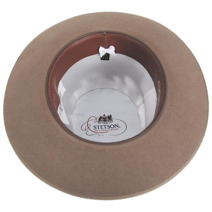Stetson | Open Road 160th Edition 6X Fur Felt Shapeable Open Crown Western Hat | 130754 | under | FAWN