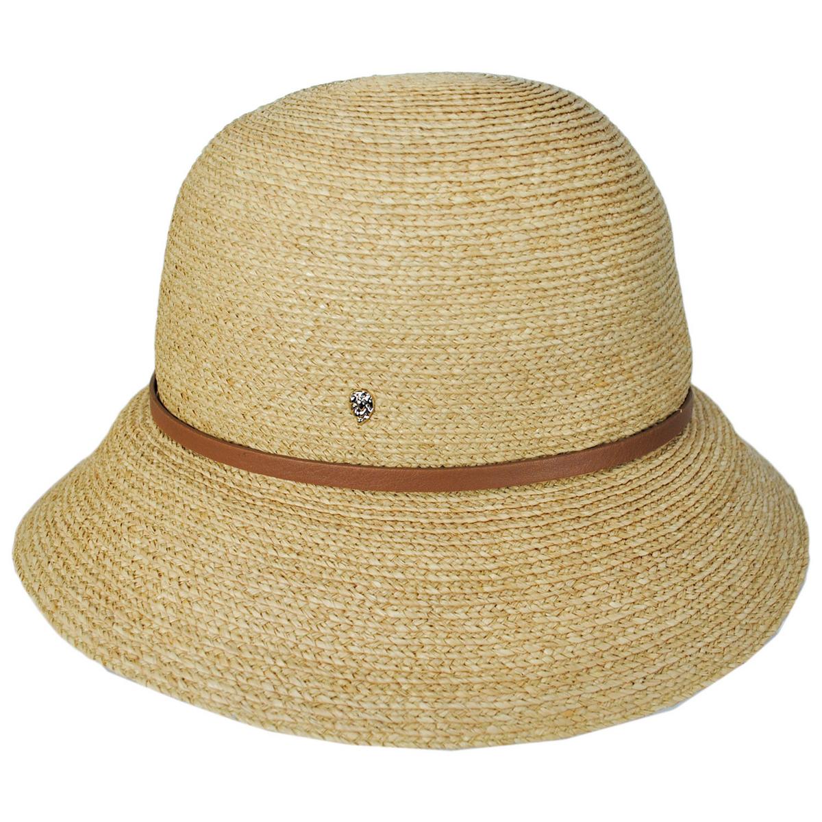Helen Kaminski | Besa Rollable Raffia Straw Cloche Hat | 120817 | profile | NATURAL/TAN