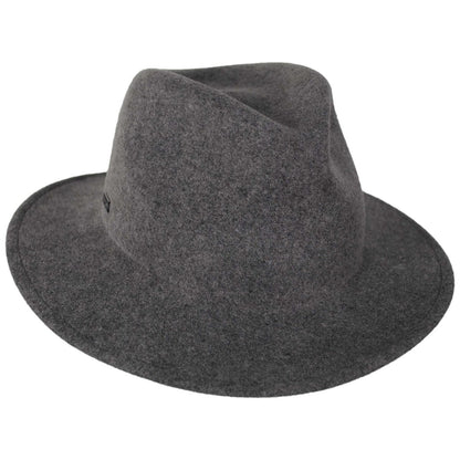 Betmar | Cali Wool LiteFelt Fedora Hat | 123174 | lead | SLATE MIX