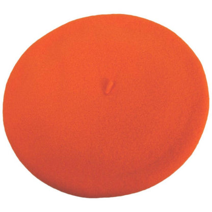 Heritage par Laulhere | Authentique Classic Wool Beret | 151058 | front | ORANGE