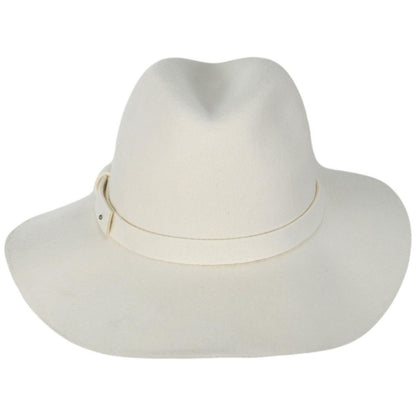 San Diego Hat Company | Prairie Wool Felt Packable Fedora Hat | 125208 | front | IVORY