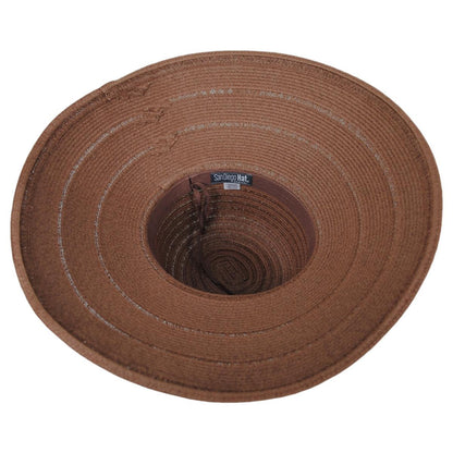 San Diego Hat Company | Newport Toyo Braid Sun Hat | 103685 | under | BROWN