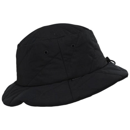 Tilley Endurables | Abbott Thindown Quilted Bucket Hat | 400845 | profile | BLACK