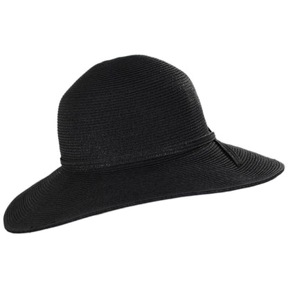 sur la tete | Wholesale Brighton Toyo Straw Sun Hat B2B Pre-Pack | B2B104203 | profile | BLACK