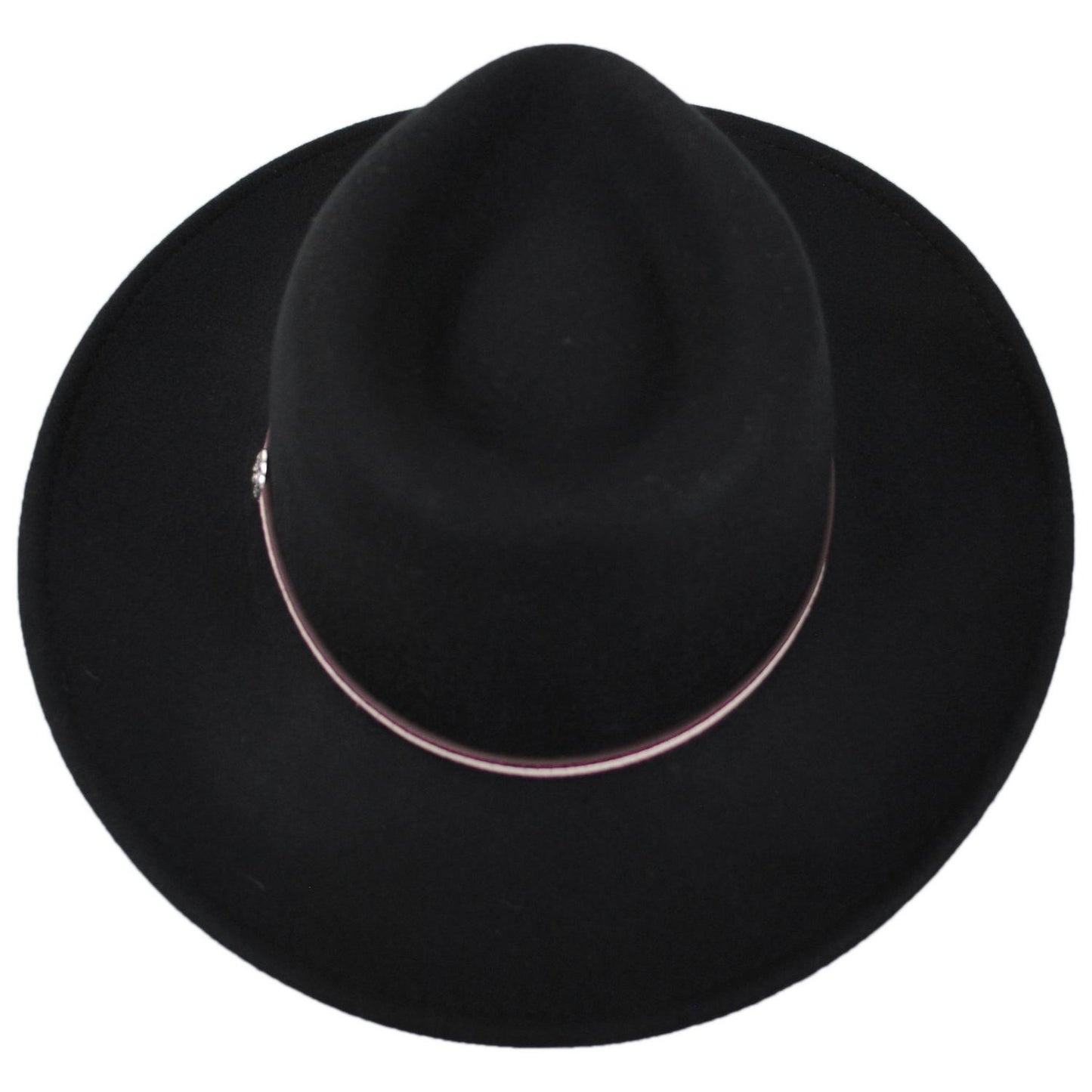Stetson | USA 250th Bozeman Crushable Wool Felt Outback Hat | 130660 | top | BLACK