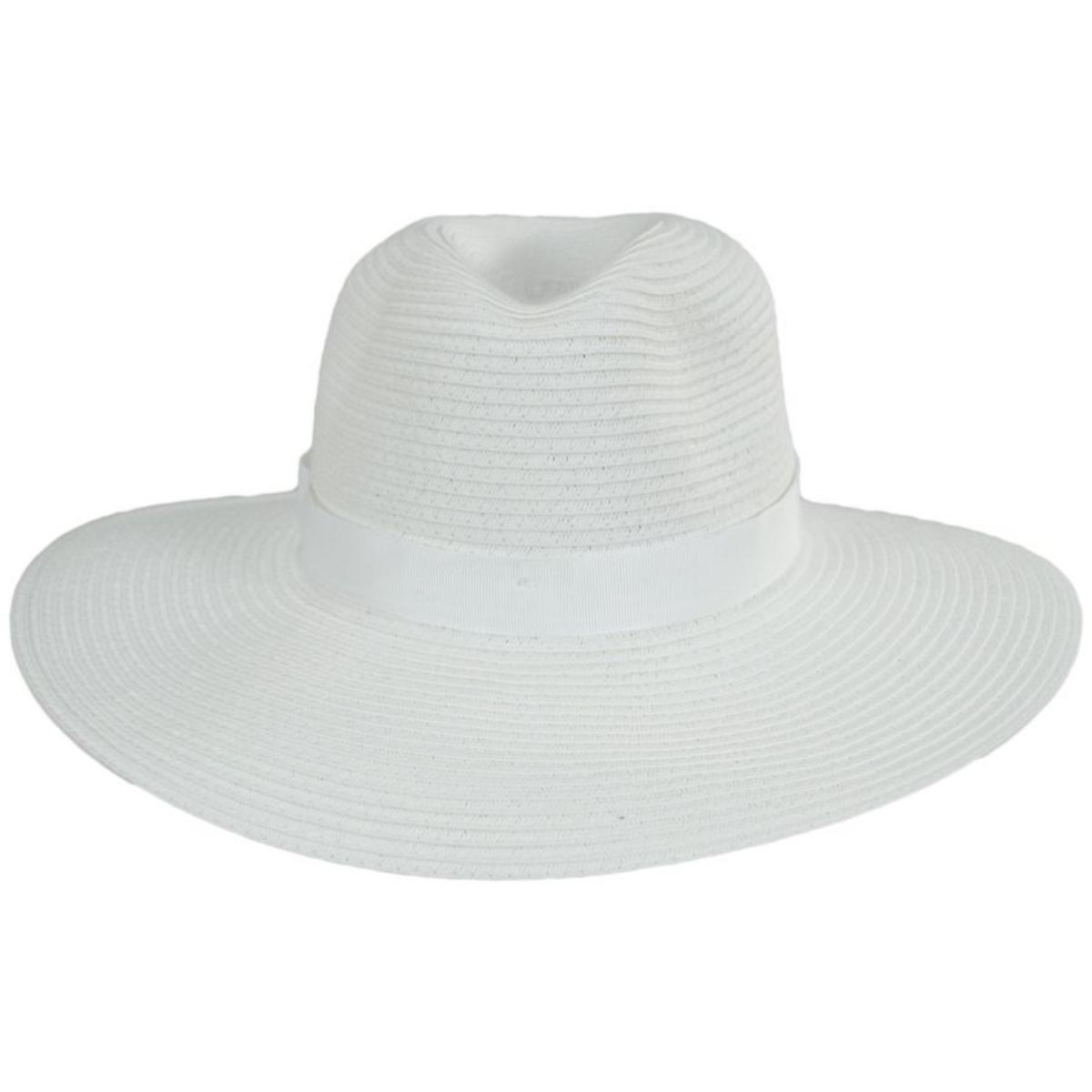 Physician Endorsed | Andi Toyo Braid Fedora Hat | 102677 | front | WHITE