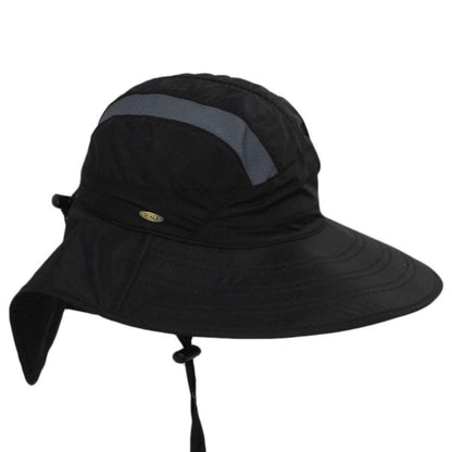 Scala | Natalie Nylon Trail Hat | 106435 | profile | BLACK