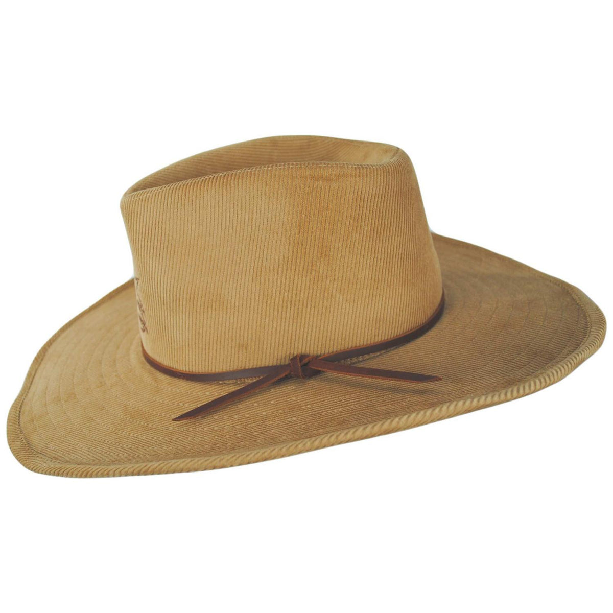 BRIXTON HATS | Colter Cotton Corduroy Cowboy Hat | 402617 | profile | KHAKI