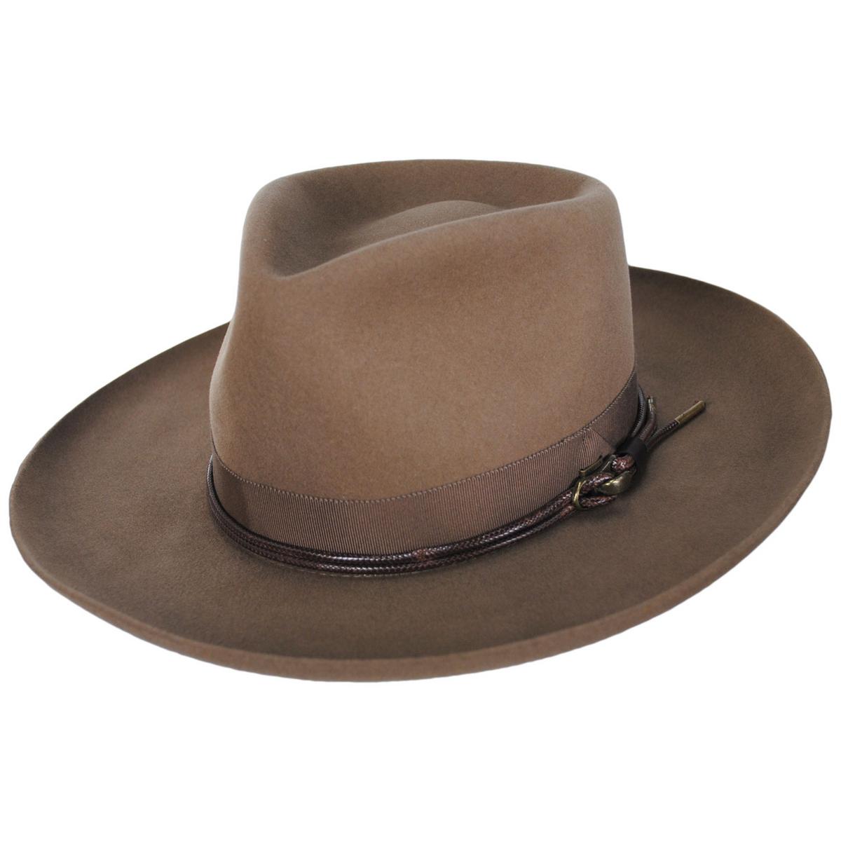 Bailey 1922 | Bastien Polished Elite Wool Felt Fedora Hat - Driftwood | 133309DW | lead | DRIFTWOOD