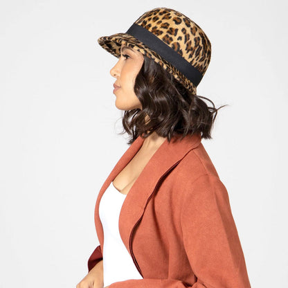 San Diego Hat Company | Leopard Cloche Hat | 125221 | lsfone | LEOPARD
