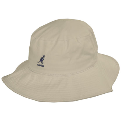 Kangol | Washed Cotton Fisherman Bucket Hat | 185803 | lead | KHAKI