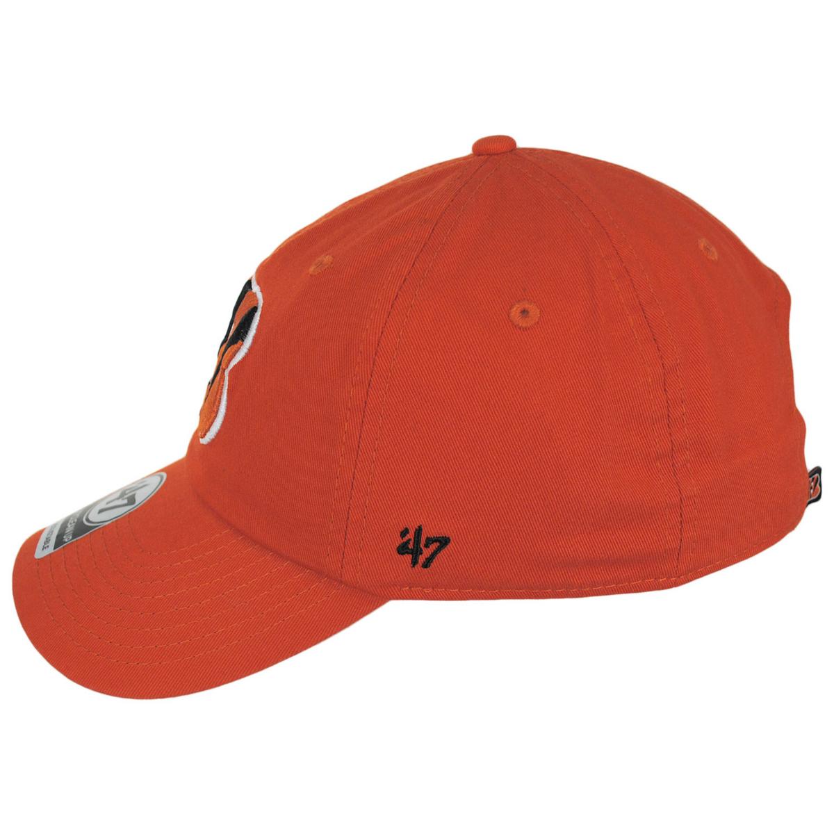 47 Brand | Cincinnati Bengals NFL Clean Up Strapback Baseball Cap Dad Hat | 203820 | profile | ORANGE