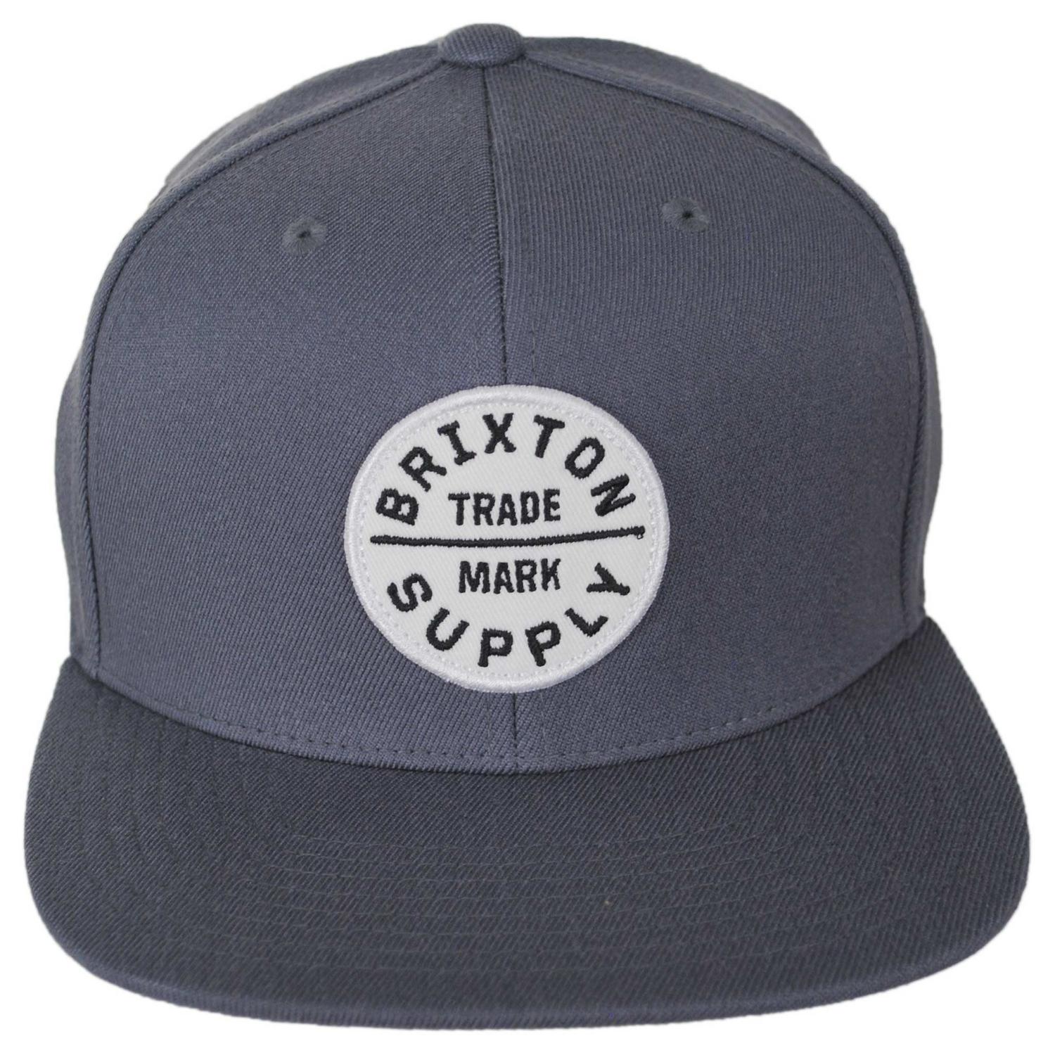 BRIXTON HATS | Oath III Snapback Baseball Cap | 201713 | front | FUTURE GREY