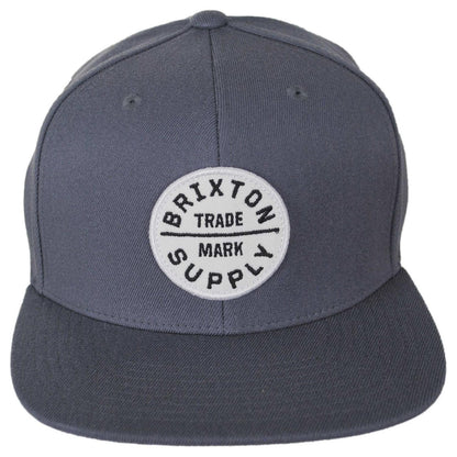 BRIXTON HATS | Oath III Snapback Baseball Cap | 201713 | front | FUTURE GREY
