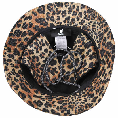 Kangol | Interlock Earflap Bucket Hat | 185851 | under | LEOPARD TAN