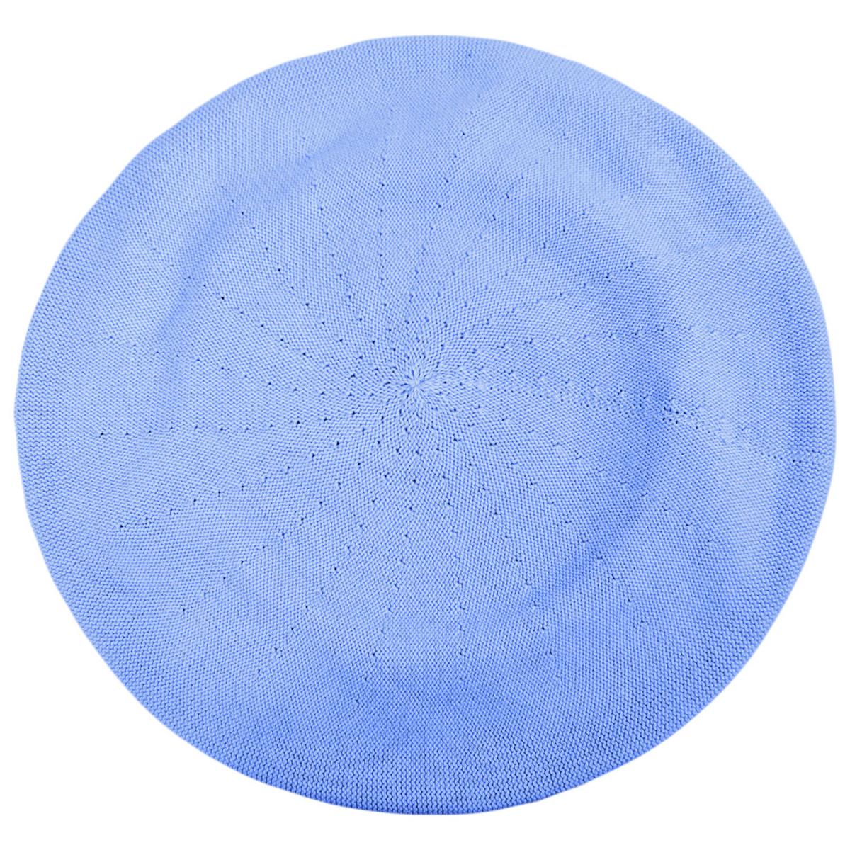 sur la tete | Cotton Beret - 10.5 inch Diameter | 151100 | top | PERIWINKLE