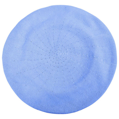 sur la tete | Cotton Beret - 10.5 inch Diameter | 151100 | top | PERIWINKLE