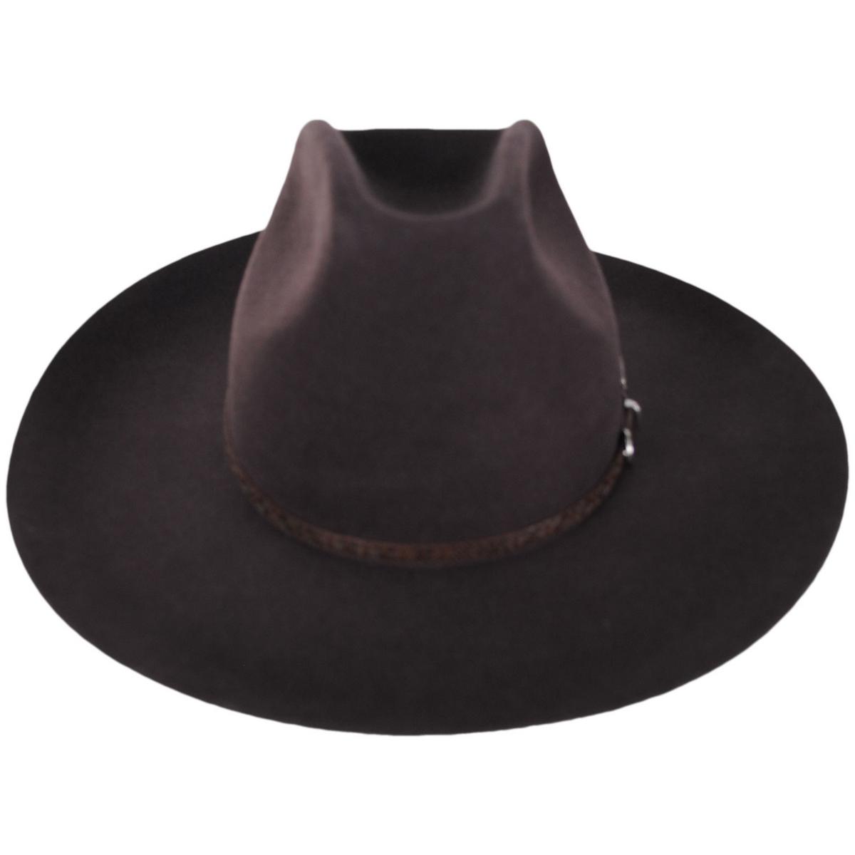 Biltmore | V.C. Smokehouse Wool Felt Western Hat | 130299 | front | CHOCOLATE