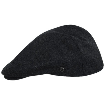 Jaxon Hats | Harlem Wool Blend Ivy Cap | 167733D | profile | CHARCOAL