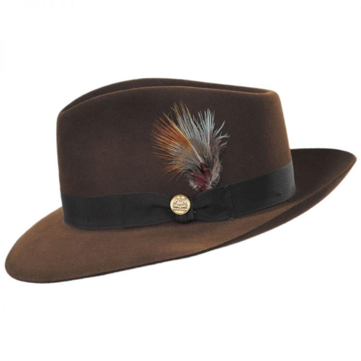 Stetson | Chatham Fur Felt Fedora Hat | 130610 | profile | MINK