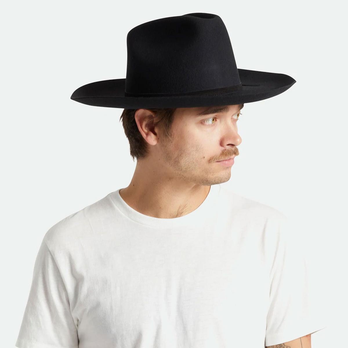BRIXTON HATS | Sedona Reserve Wool Felt Cowboy Hat | 135652 | lsmone | BLACK