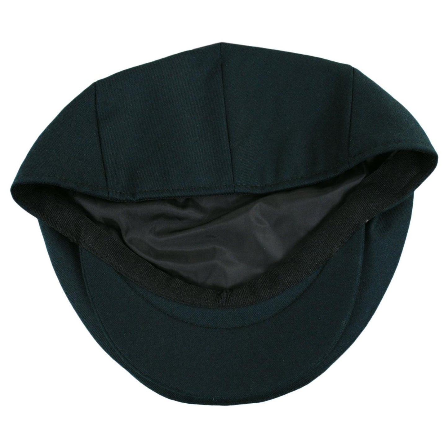 Baskerville Hat Company | Kensington Wool Twill Ivy Cap | 167666 | under | HUNTER GREEN