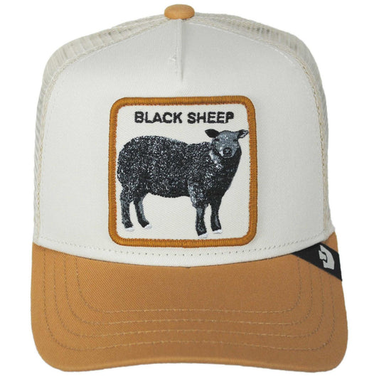Goorin Bros | Kid's Black Sheep Mesh Trucker Snapback Baseball Cap | 508906 | front | CHALK/HEAT
